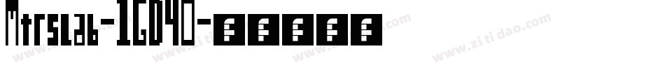 Mtrslab-1GD40字体转换