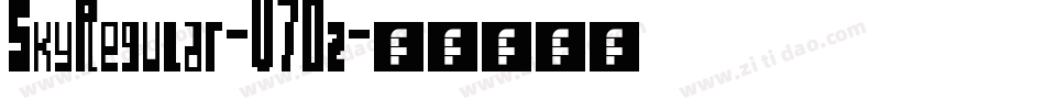 SkyRegular-V7Oz字体转换