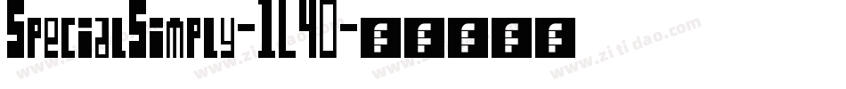 SpecialSimply-1L40字体转换