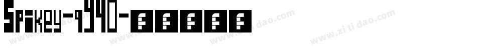Spikey-qY40字体转换