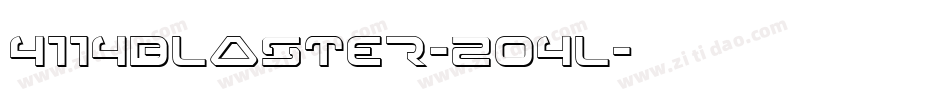4114Blaster-2o4l字体转换
