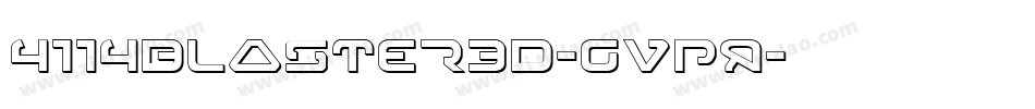 4114Blaster3D-gVpq字体转换