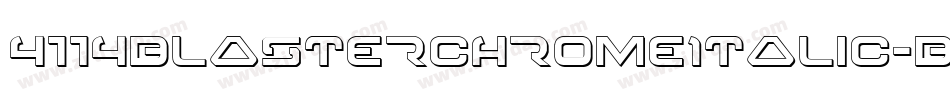 4114BlasterChromeItalic-BJqV字体转换