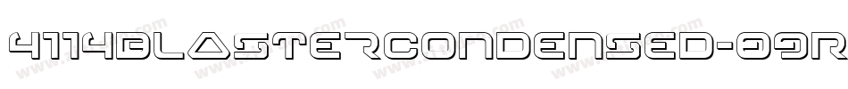 4114BlasterCondensed-89RD字体转换