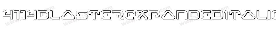 4114BlasterExpandedItalic-MKOe字体转换