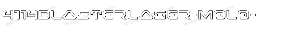 4114BlasterLaser-m9l9字体转换