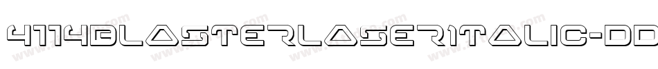 4114BlasterLaserItalic-dDKR字体转换
