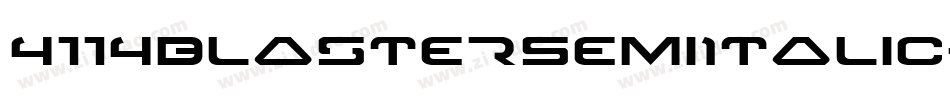 4114BlasterSemiItalic-LMOn字体转换