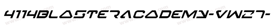 4114BlasterAcademy-vwZ7字体转换