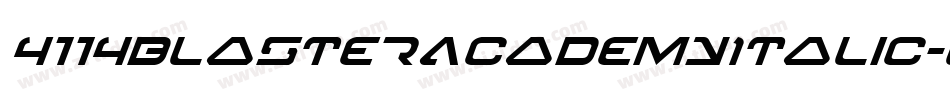 4114BlasterAcademyItalic-l1PX字体转换