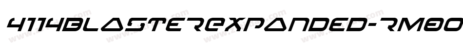 4114BlasterExpanded-rM8O字体转换