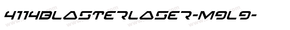 4114BlasterLaser-m9l9字体转换