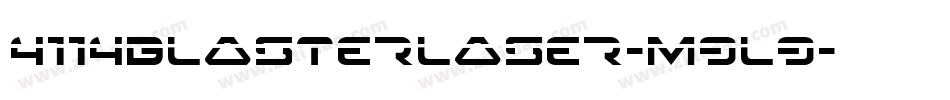 4114BlasterLaser-m9l9字体转换