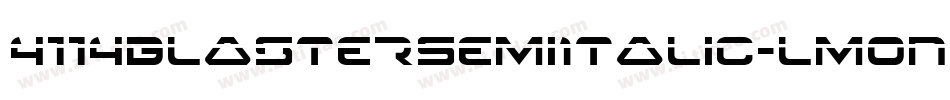 4114BlasterSemiItalic-LMOn字体转换