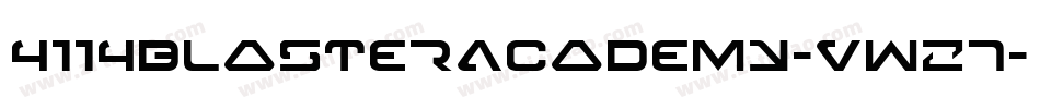 4114BlasterAcademy-vwZ7字体转换