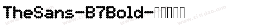 TheSans-B7Bold字体转换