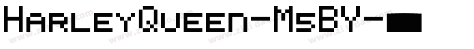 HarleyQueen-M5BY字体转换