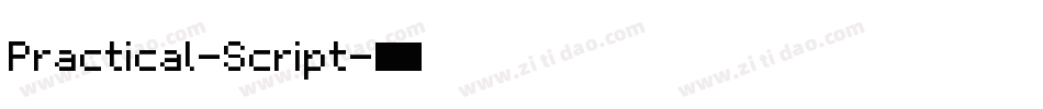 Practical-Script字体转换