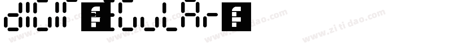 Digit-Regular字体转换