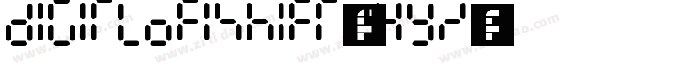 DigitLofiShift-V4yz字体转换