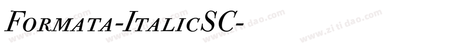 Formata-ItalicSC字体转换