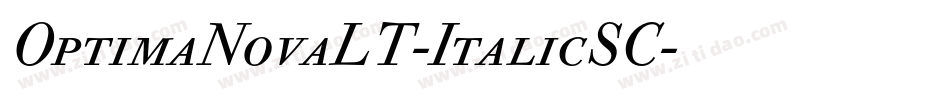 OptimaNovaLT-ItalicSC字体转换