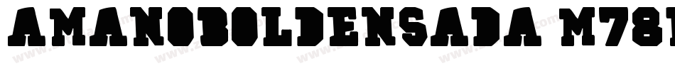 Amanoboldensada-M78P字体转换
