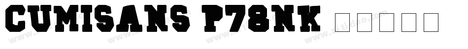 Cumisans-p78nK字体转换