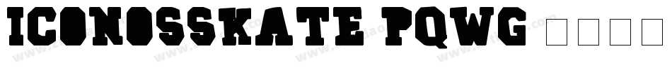 IconosSkate-PqWg字体转换