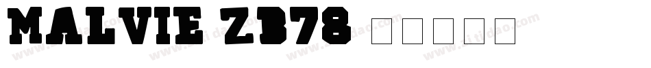 Malvie-ZB78字体转换