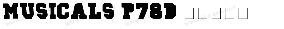 Musicals-p78d字体转换