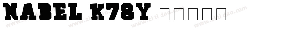 Nabel-K78y字体转换