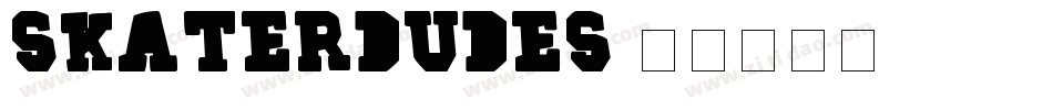 SKATERDUDES字体转换
