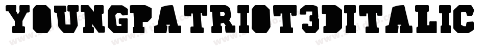 YoungPatriot3DItalic-BWB78字体转换