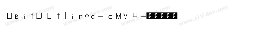 8BitOutlined-oMV4字体转换