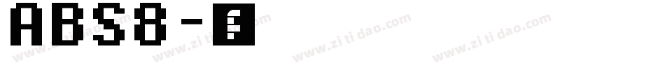 ABS8字体转换
