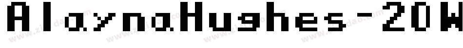AlaynaHughes-2OWJ8字体转换