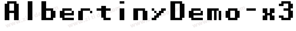 AlbertinyDemo-x3or8字体转换
