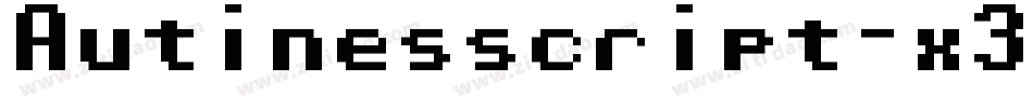 Autinesscript-x3LM8字体转换