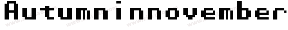Autumninnovember-rRX8字体转换