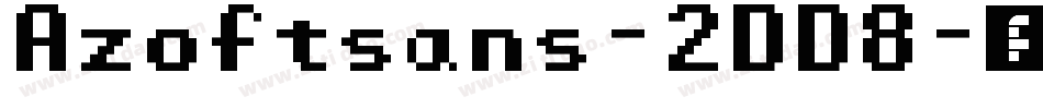 Azoftsans-2DD8字体转换