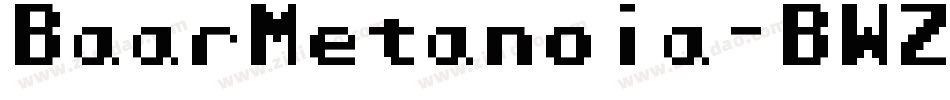 BaarMetanoia-BWZ8字体转换