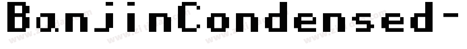 BanjinCondensed-rggG8字体转换
