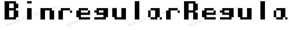 BinregularRegular-xyP8字体转换