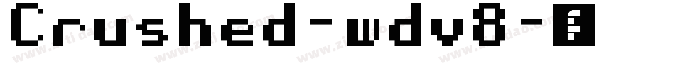 Crushed-wdv8字体转换