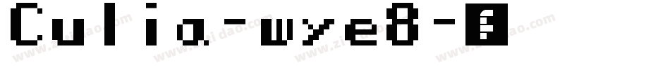 Culia-wye8字体转换