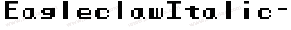 EagleclawItalic-5pB8字体转换