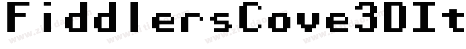 FiddlersCove3DItalic-2pp8字体转换