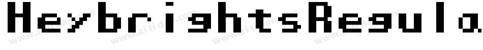 HeybrightsRegular-weK8字体转换
