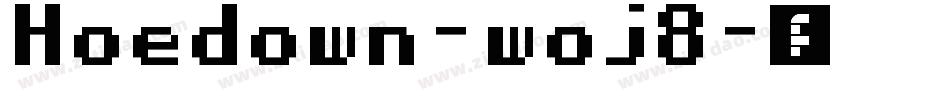 Hoedown-woj8字体转换